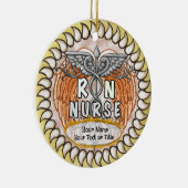 Caduceus wings rn nurse keramik ornament (Rechts)