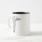 Caduceus Zweifarbige Tasse (Vorderseite Links)