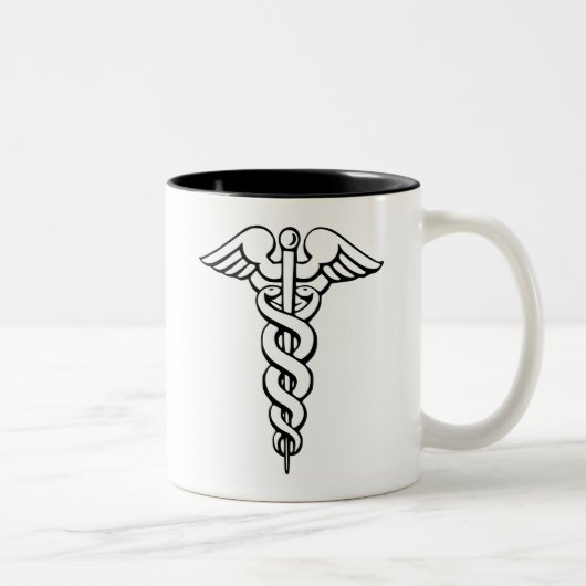 Caduceus Zweifarbige Tasse (Rechts)