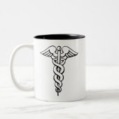 Caduceus Zweifarbige Tasse (Links)