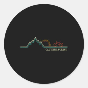 Cady Hill Mountainbiken Vermont Stowe  Runder Aufkleber