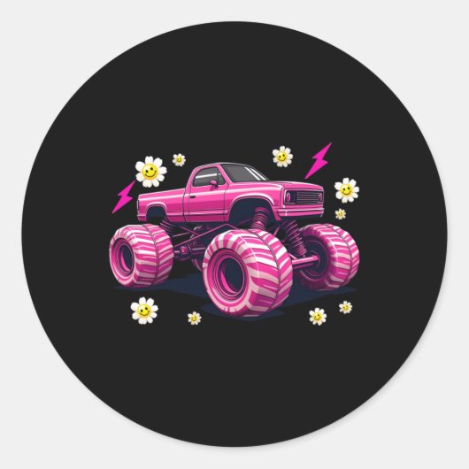 Cady Monster - Niedlicher und spöttischer Fun Stic Runder Aufkleber (Vorderseite)