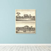 Cady und Kilpatrick, Nebraska Leinwanddruck (Insitu (Holzboden))