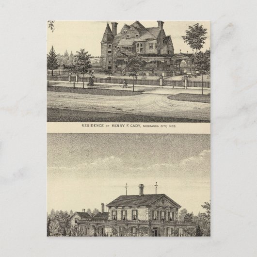 Cady und Kilpatrick, Nebraska Postkarte (Vorderseite)
