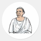 Caecilius Runder Aufkleber (Vorderseite)