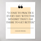 Caeleb Dressel Quote Poster (Vorne)