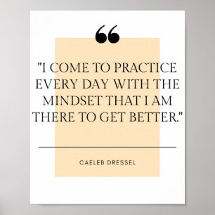 Caeleb Dressel Zitat  Poster