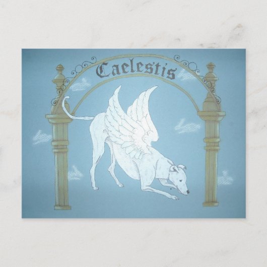 Caelestis "Hund of Heaven" Postkarte (Vorderseite)