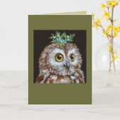 Caeli die Eule-Karte Karte (Gelbe Blume)