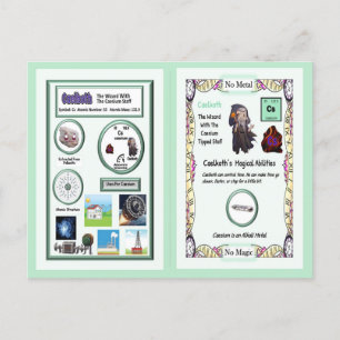 Caelkoth - Caesium Trading Card Postkarte