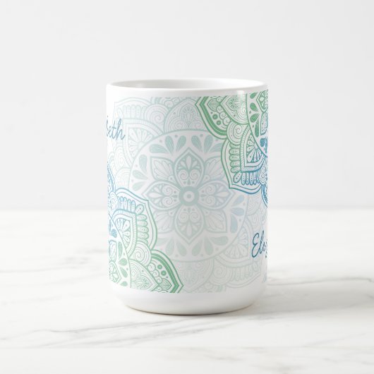 Caelum Mandala 15 oz. Personalized Mug Kaffeetasse (Mittel)
