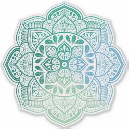 Caelum Mandala Custom-Cut Vinyl Sticker (Vorderseite)