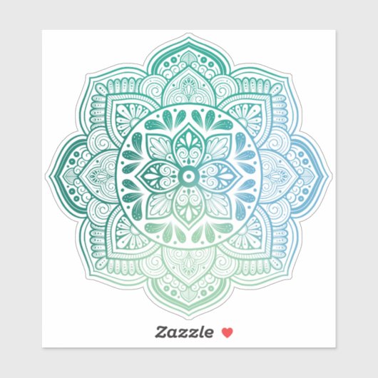 Caelum Mandala Custom-Cut Vinyl Sticker (Blatt)