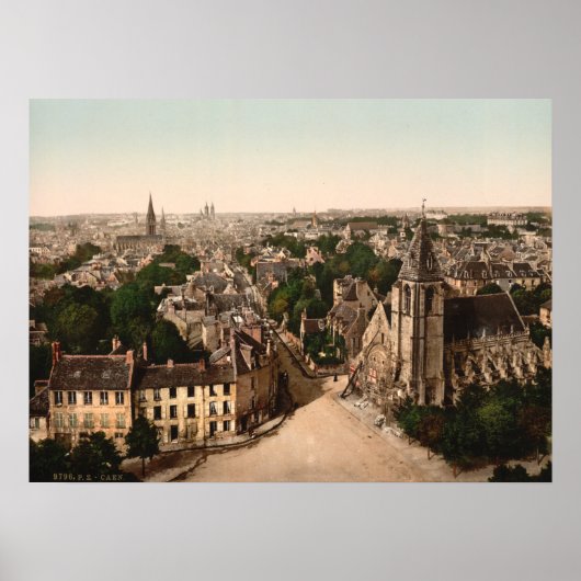 Caen, Basse-Normandie, Frankreich Poster (Vorne)