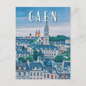 Caen Foto Vintage Postkarte (Vorderseite)