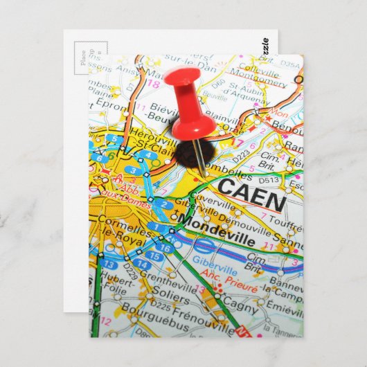 Caen, Frankreich Postkarte (Vorne/Hinten)