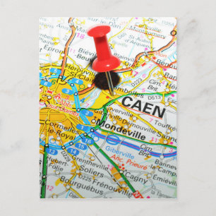 Caen, Frankreich Postkarte