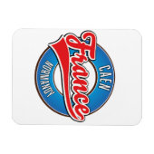 Caen Normandy France Retro-Logo Magnet (Horizontal)