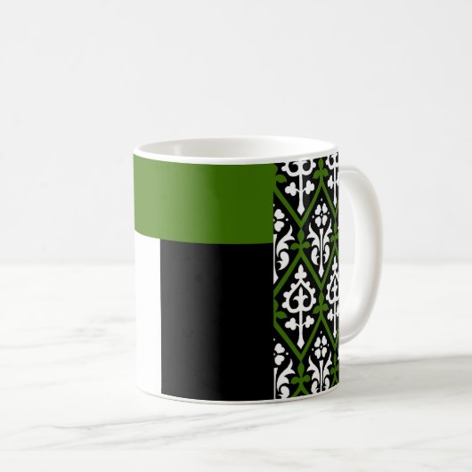 Caer Gwyn Populace-Abzeichen Kaffeetasse (VorderseiteRechts)