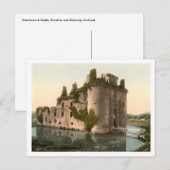 Caerlaverock Castle, Dumfries, Schottland Postkarte (Vorne/Hinten)
