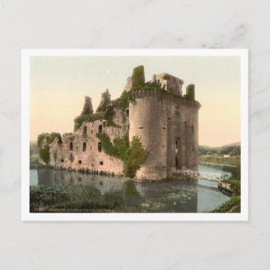 Caerlaverock Castle, Dumfries, Schottland Postkarte