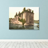 Caerlaverock Castle, Dumfries, Schottland Wrapped Leinwanddruck (Insitu (Holzboden))