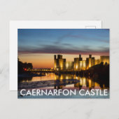Caernarfon Castle, Caernarfon, Wales Postcard Postkarte (Vorne/Hinten)