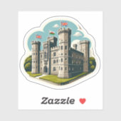 Caernarfon Castle (Großbritannien) Aufkleber (Blatt)