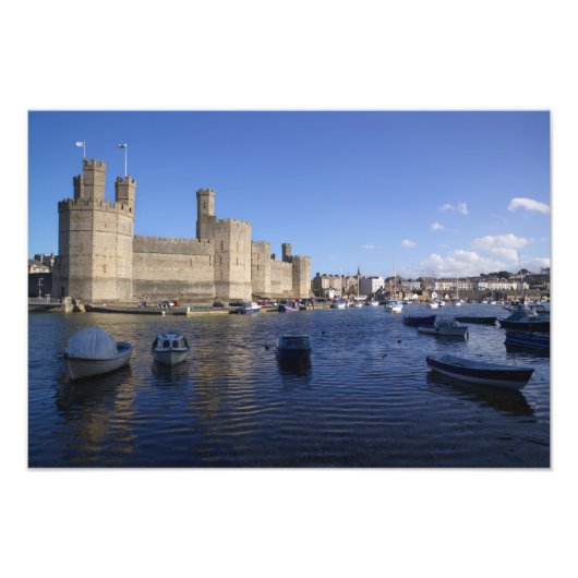 Caernarfon Castle, Gwynedd, Wales 2 Fotodruck (Vorne)