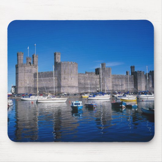 Caernarfon Castle, Gwynedd, Wales Mousepad (Vorne)