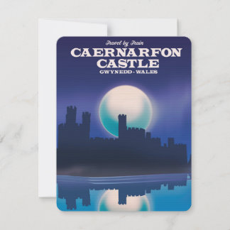 Caernarfon Castle, Gwynedd Wales Reiseplakat
