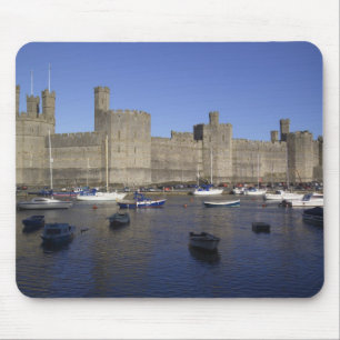 Caernarfon Castle, Gwynedd, Wales (RF) Mousepad
