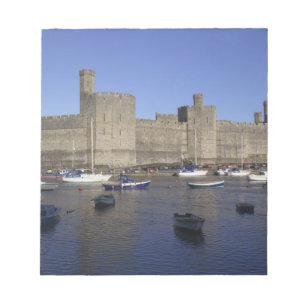 Caernarfon Castle, Gwynedd, Wales (RF) Notizblock