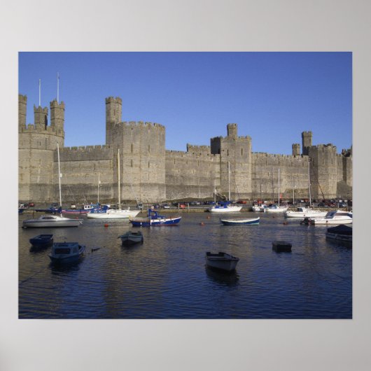 Caernarfon Castle, Gwynedd, Wales (RF) Poster (Vorne)