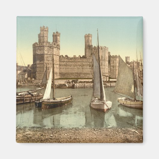 Caernarfon Castle II, Gwynedd, Wales Magnet (Vorne)