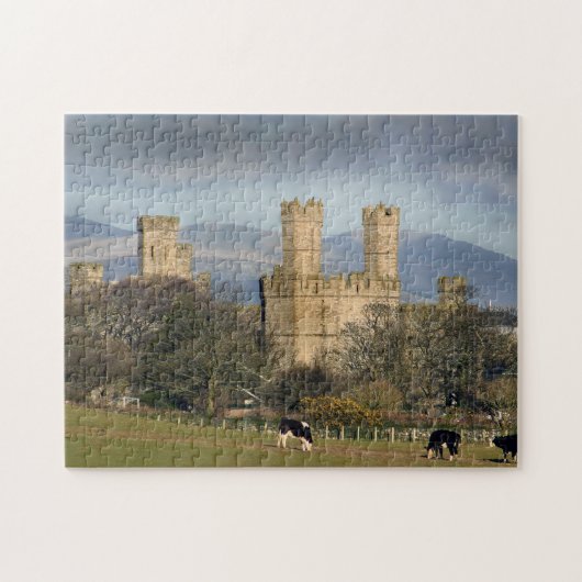 Caernarfon Castle in Wales Puzzle (Horizontal)