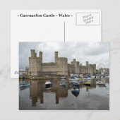 Caernarfon Castle Postcard Postkarte (Vorne/Hinten)