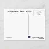 Caernarfon Castle Postcard Postkarte (Rückseite)