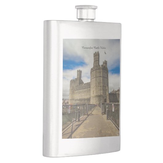 Caernarfon Castle Wales Flachmann (Rechts)