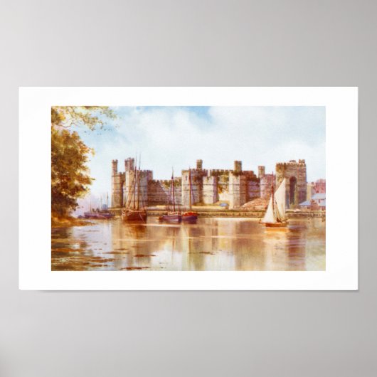 Caernarfon Castle, Wales Poster (Vorne)