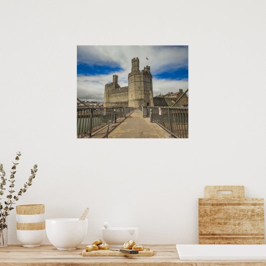 Caernarfon Castle Wales Poster (Küche)