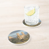 Caernarfon Castle Wales Sandstein Untersetzer (Seite)