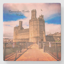Caernarfon Castle Wales Steinuntersetzer