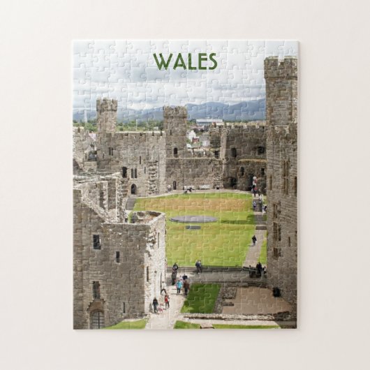 Caernarfon Castle, Wales, Vereinigtes Königreich 1 Puzzle (Vertikal)
