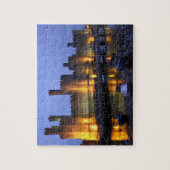 Caernarfon Schloss an der Dämmerung Puzzle (Vertikal)