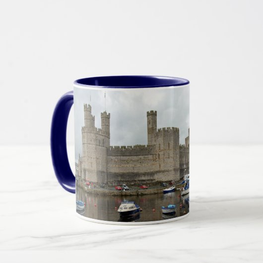 Caernarfon Schloss-Tasse Tasse (Vorderseite Links)