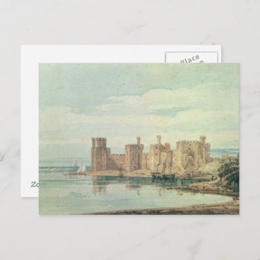 Caernarvon Castle Postkarte (Vorne/Hinten)