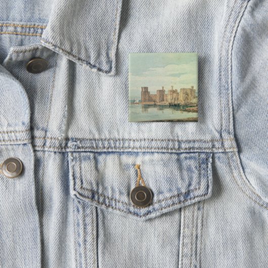 Caernarvon Schloss Button (Beispiel)