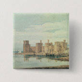 Caernarvon Schloss Button (Vorderseite)