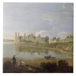 Caernarvon Schloss, c.1745-50 (Öl auf Leinwand) Fliese